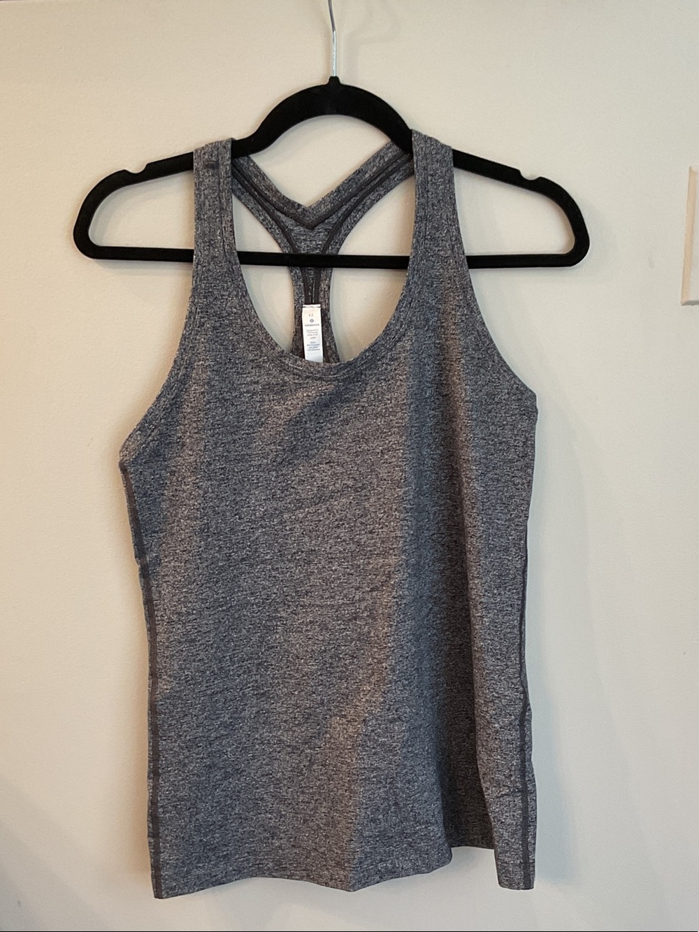 lululemon athletica Gray Heather Racerback Tank
